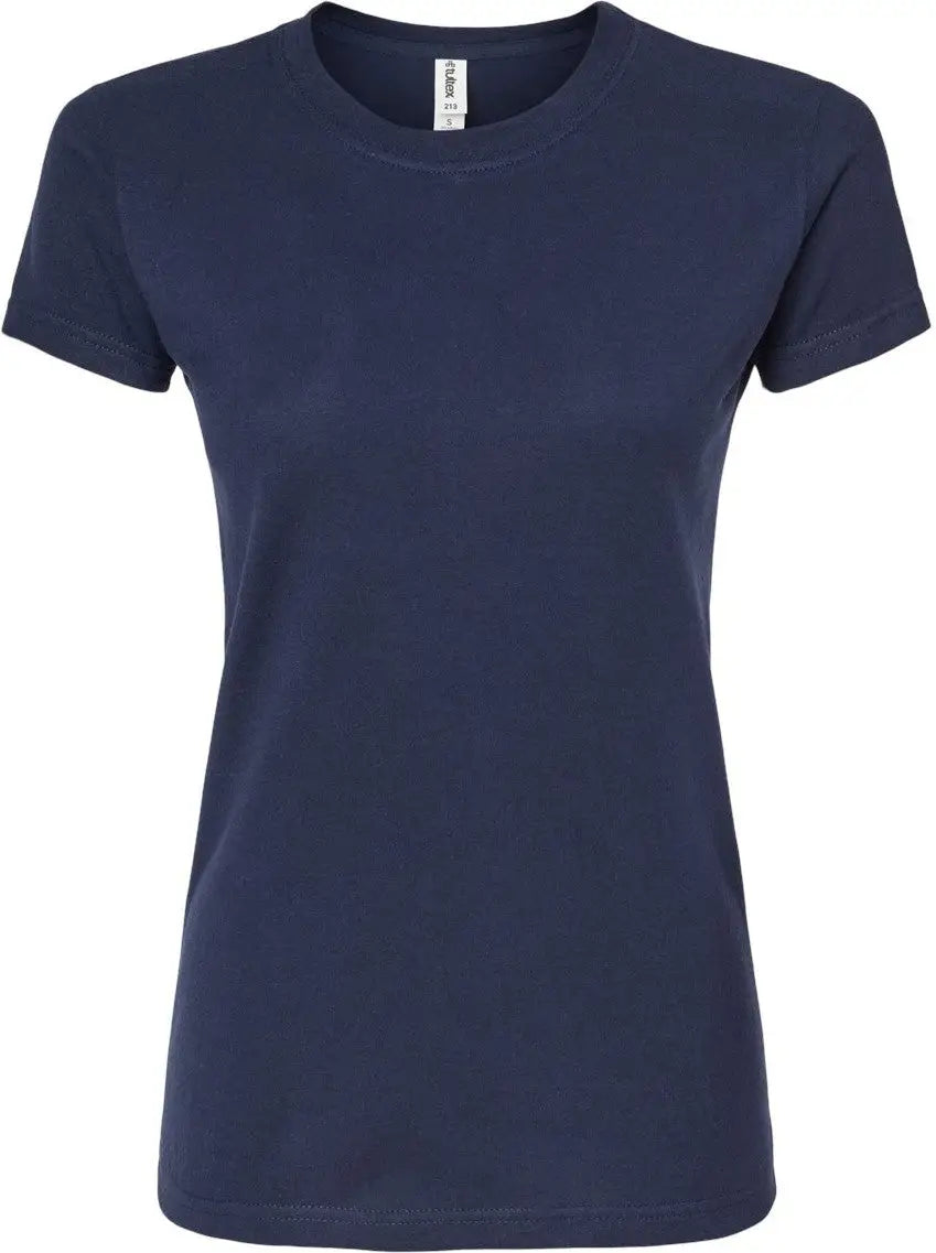 Tultex 213m Women’s Fine Jersey Slim Fit T-shirt - 213 - Navy - Ladies Xs