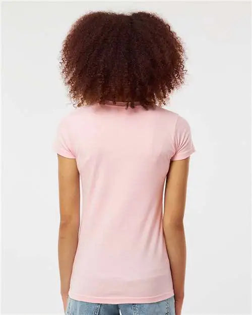Tultex 213m Women’s Fine Jersey Slim Fit T-shirt - 213 - Pink