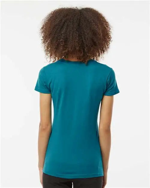 Tultex 213m Women’s Fine Jersey Slim Fit T-shirt - 213 - Teal