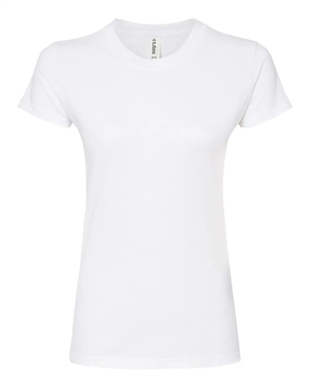 Tultex 213m Women’s Fine Jersey Slim Fit T-shirt - 213 - White - Ladies Xs
