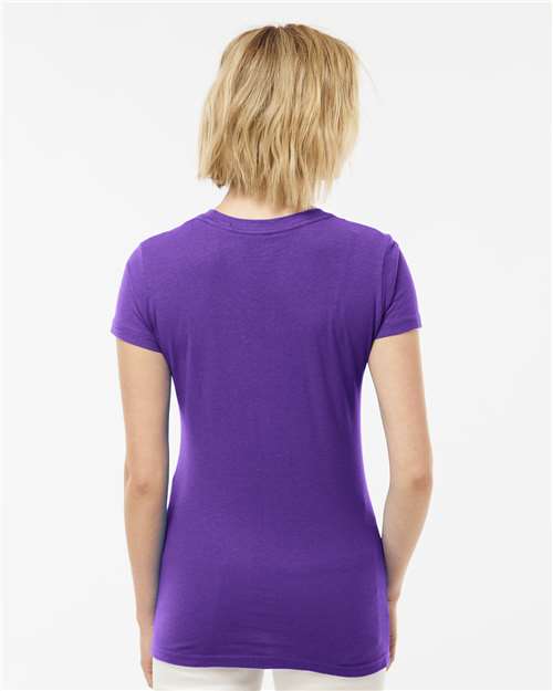 Tultex 213m Women’s Fine Jersey Slim Fit T-shirt - Heather Purple