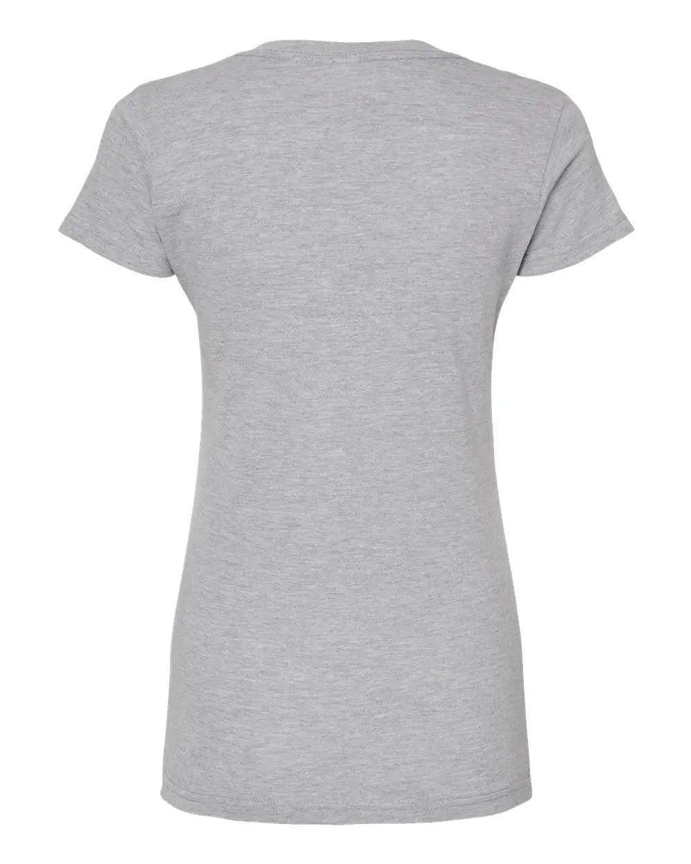 Tultex 214m Women’s Fine Jersey V-neck T-shirt - 214 - Heather Gray