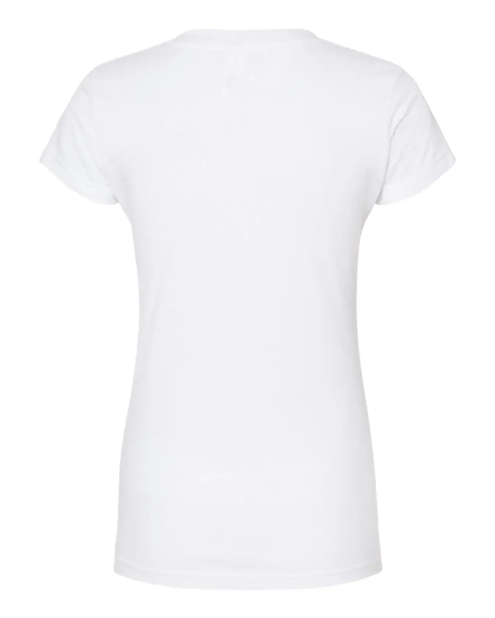 Tultex 214m Women’s Fine Jersey V-neck T-shirt - 214 - White