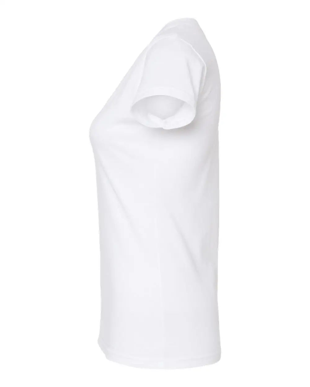 Tultex 214m Women’s Fine Jersey V-neck T-shirt - 214 - White