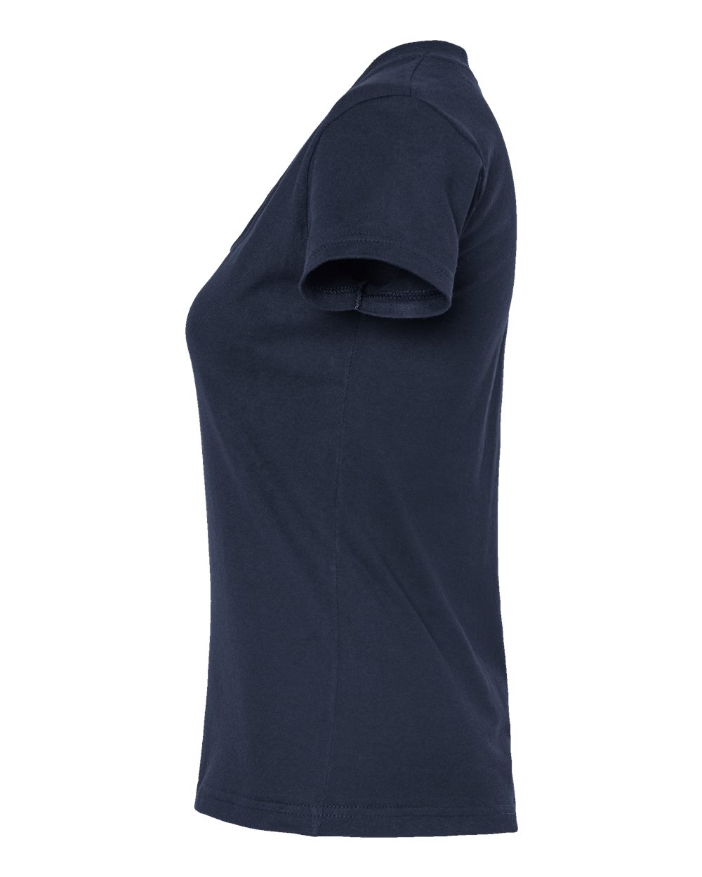 Tultex 214m Women’s Fine Jersey V-neck T-shirt - Navy