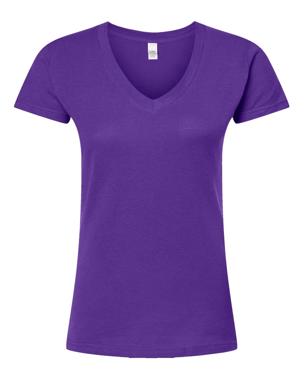 Tultex 214m Women’s Fine Jersey V-neck T-shirt - Purple