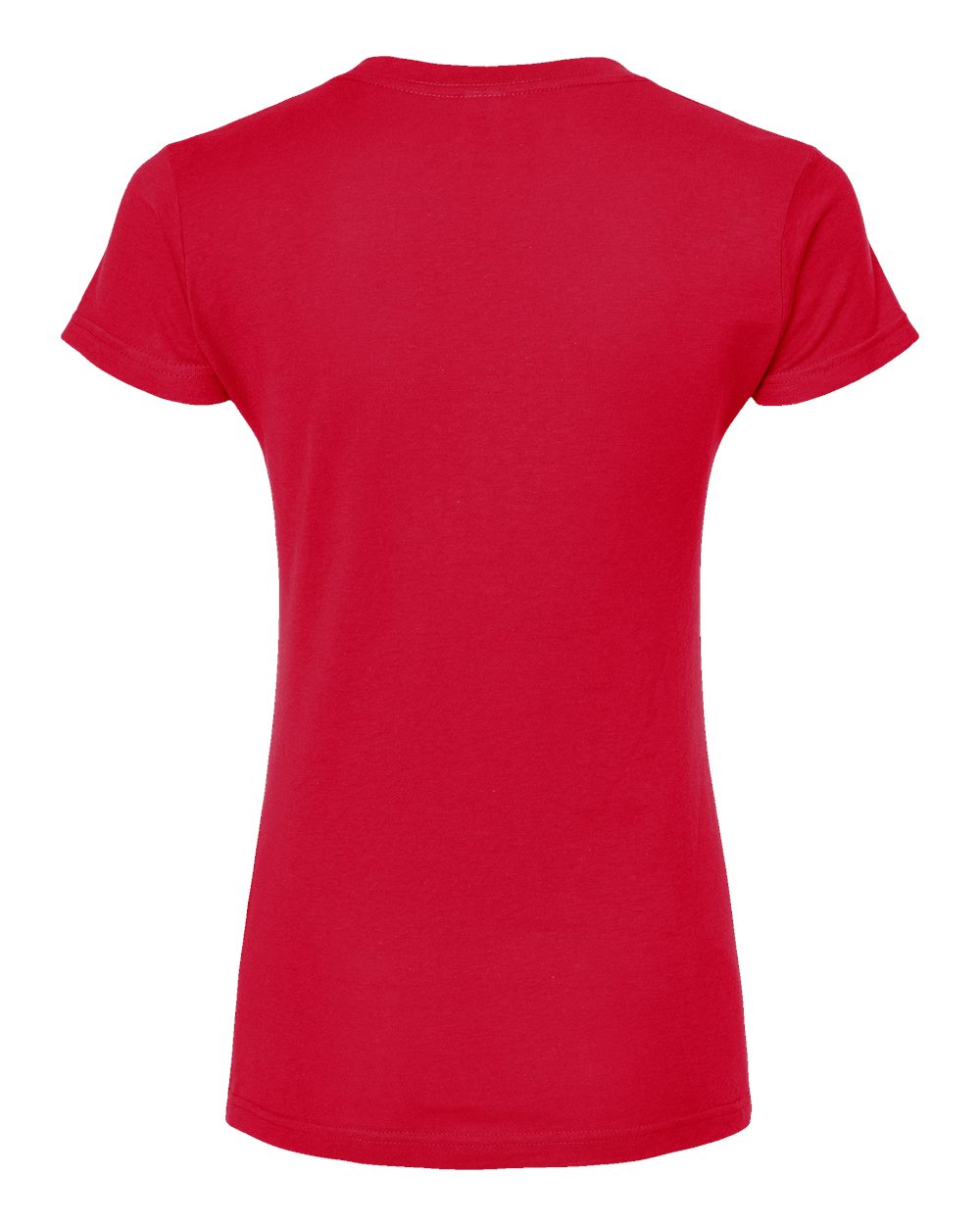 Tultex 214m Women’s Fine Jersey V-neck T-shirt - Red