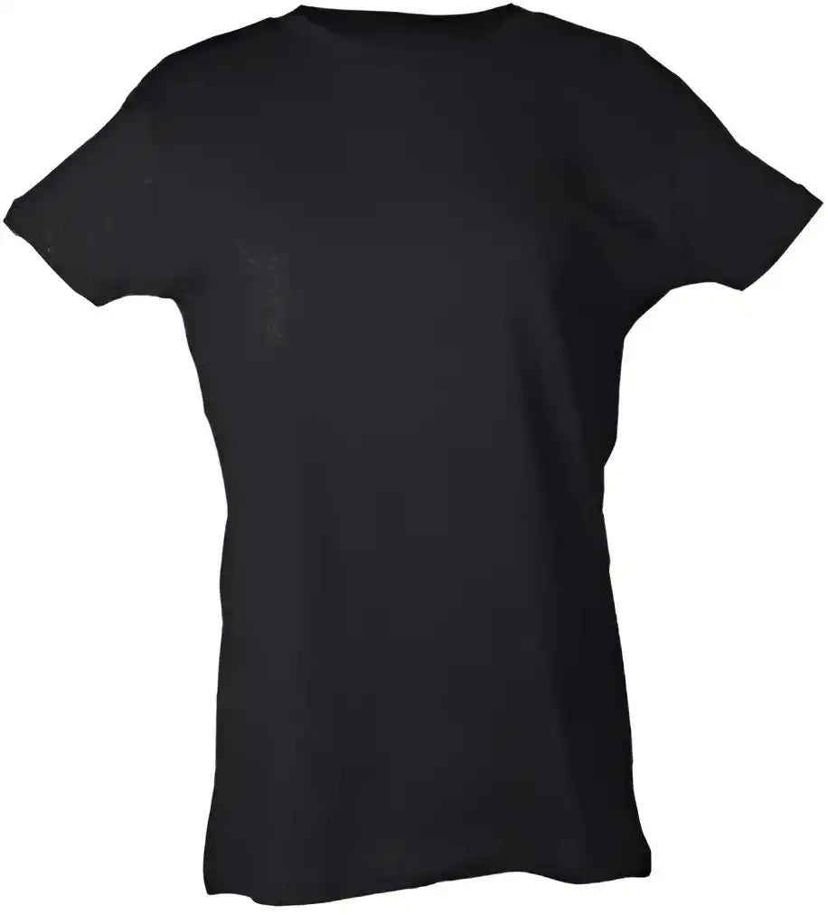 Tultex 216 Women’s Classic Fit Fine Jersey t Shirt Black