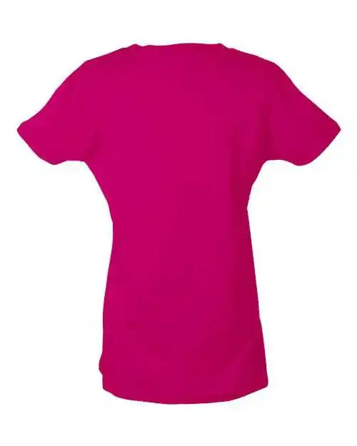 Tultex 216 Women’s Classic Fit Fine Jersey t Shirt Fuchsia