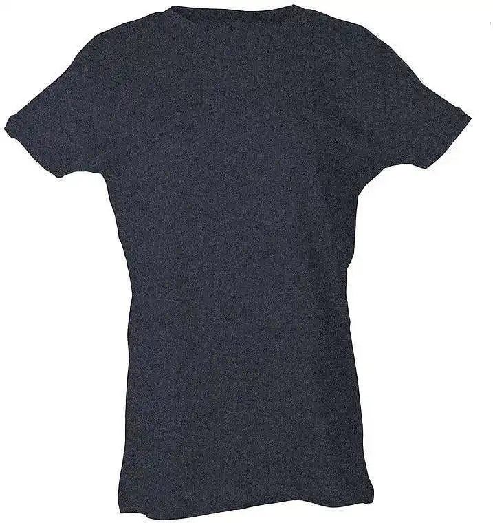 Tultex 216 Women’s Classic Fit Fine Jersey t Shirt Heather Denim
