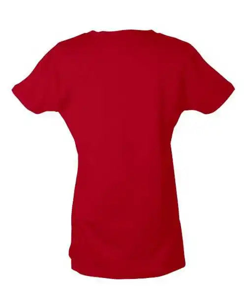Tultex 216 Women’s Classic Fit Fine Jersey T-shirt - Red