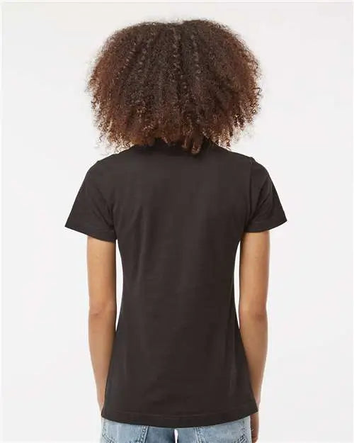Tultex 216m Women’s Fine Jersey Classic Fit T-shirt - 216 - Black