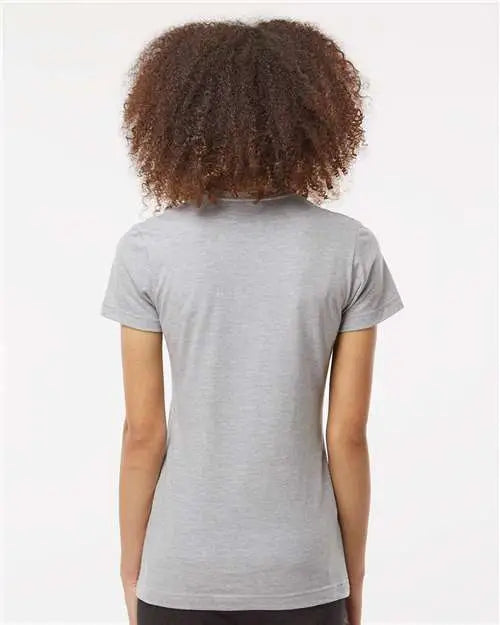 Tultex 216m Women’s Fine Jersey Classic Fit T-shirt - 216 - Heather Gray