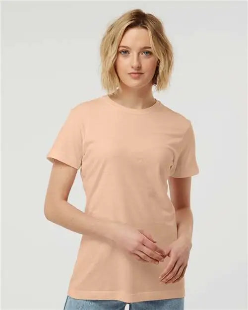 Tultex 216m Women’s Fine Jersey Classic Fit T-shirt - 216 - Peach