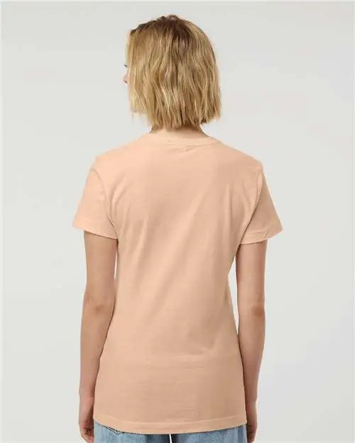 Tultex 216m Women’s Fine Jersey Classic Fit T-shirt - 216 - Peach