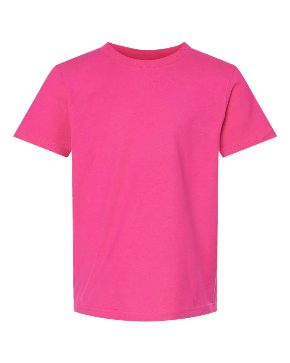 Tultex 235 Youth Fine Jersey T-shirt - Fuchsia - Xs