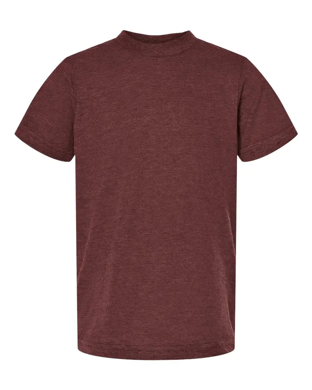 Tultex 235 Youth Fine Jersey T-shirt - Heather Burgundy