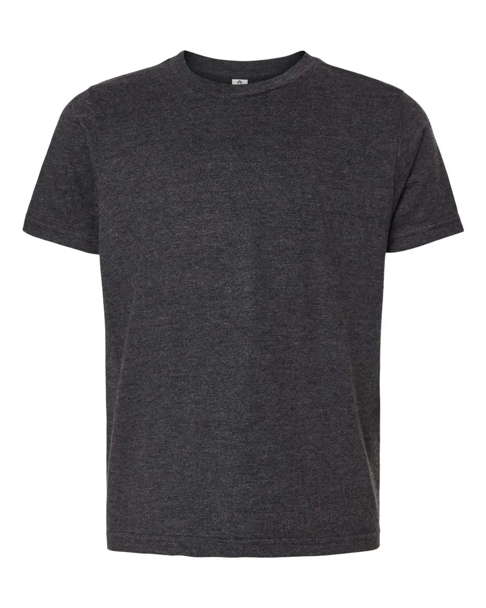 Tultex 235 Youth Fine Jersey T-shirt - Heather Graphite - Xs