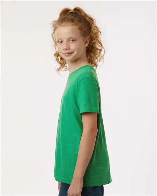 Tultex 235 Youth Fine Jersey T-shirt - Heather Kelly