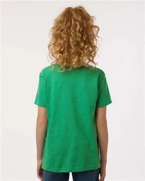 Tultex 235 Youth Fine Jersey T-shirt - Heather Kelly