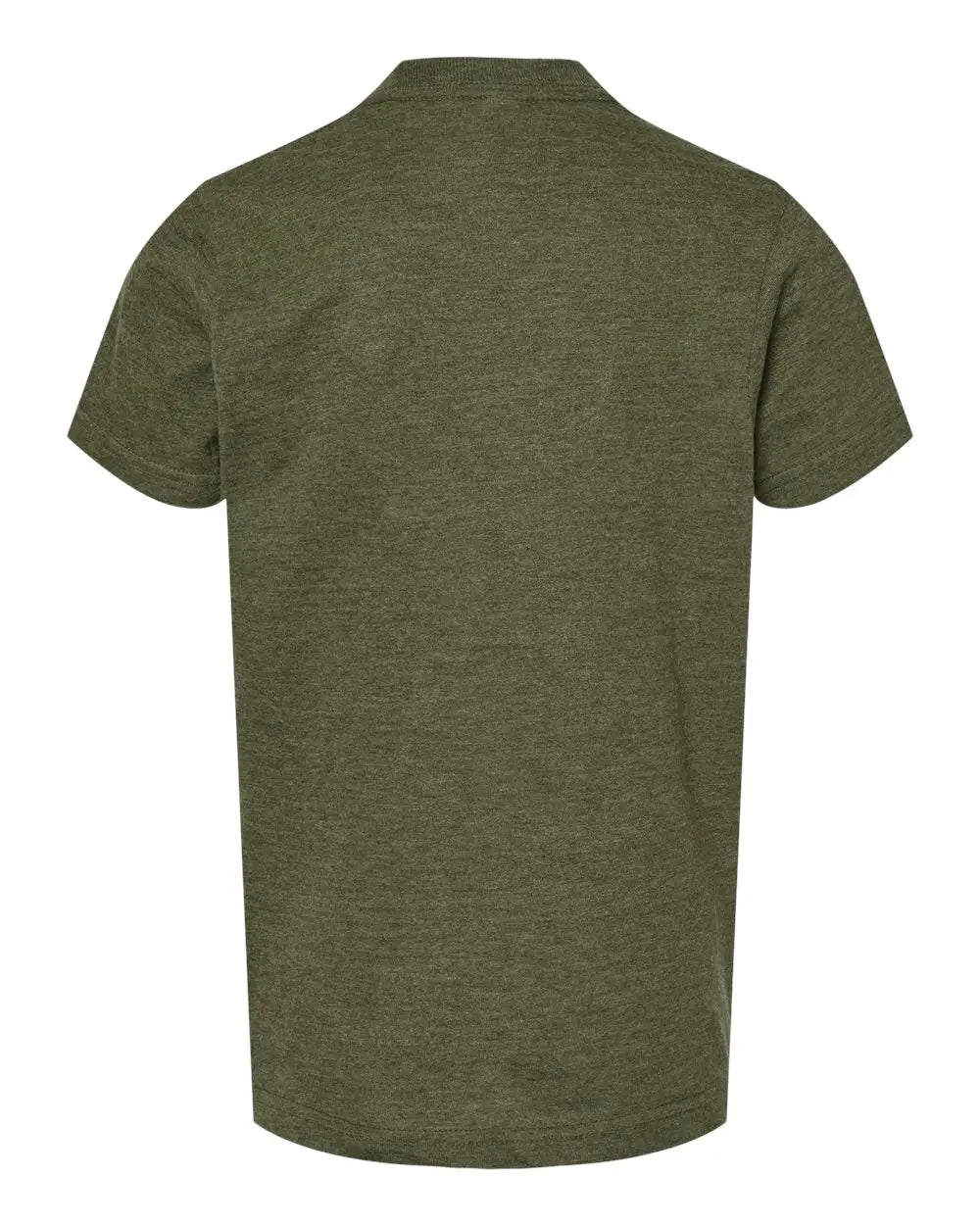Tultex 235 Youth Fine Jersey T-shirt - Heather Military Green - Xs