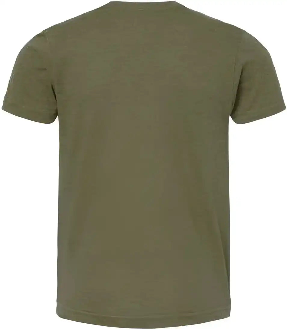 Tultex 235 Youth Fine Jersey t Shirt Heather Military Green