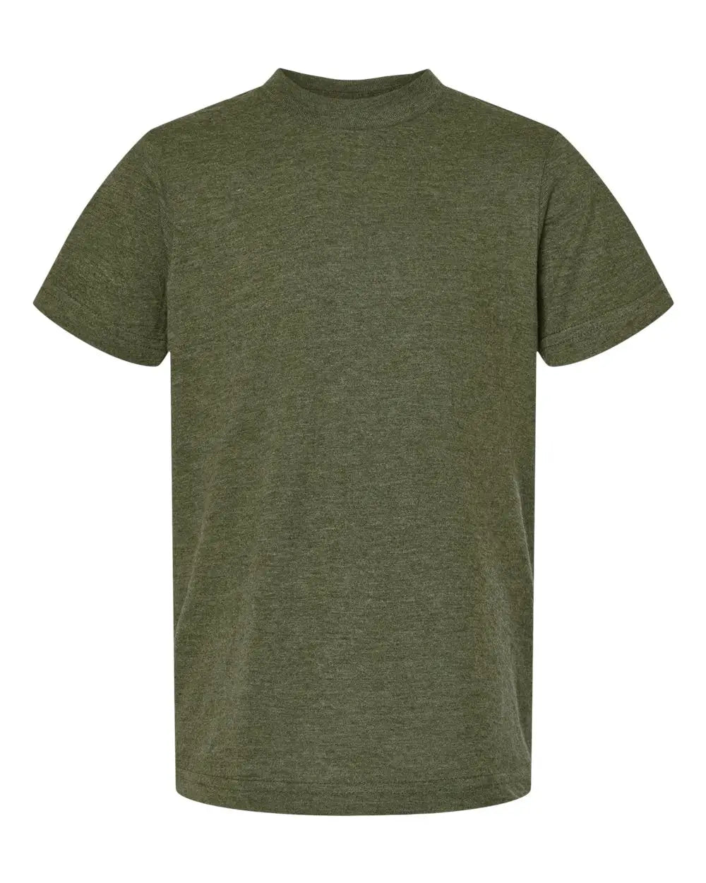Tultex 235 Youth Fine Jersey T-shirt - Heather Military Green