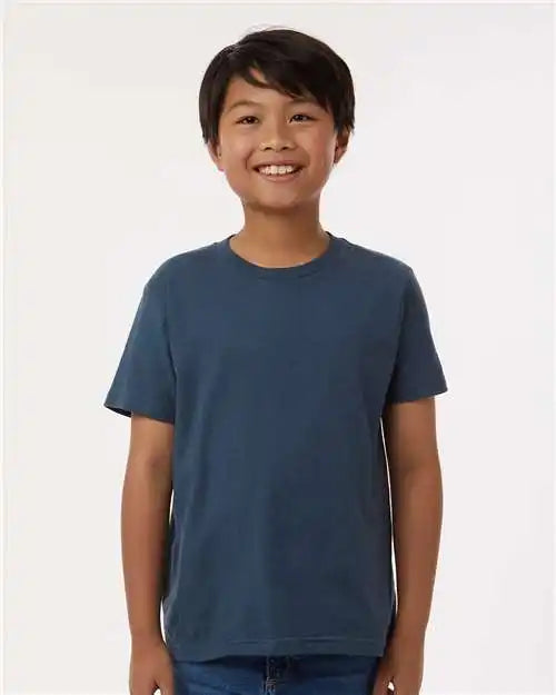 Tultex 235 Youth Fine Jersey T-shirt - Indigo
