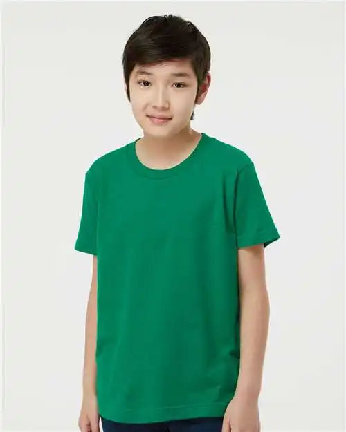 Tultex 235 Youth Fine Jersey T-shirt - Kelly Green