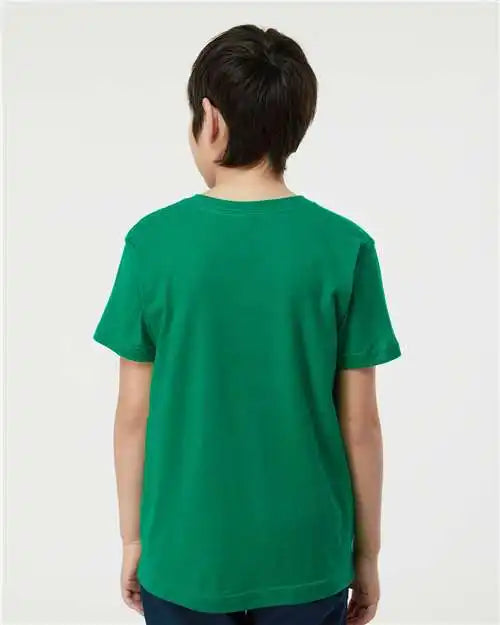 Tultex 235 Youth Fine Jersey T-shirt - Kelly Green
