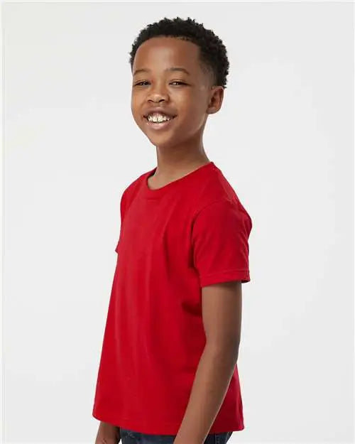 Tultex 235 Youth Fine Jersey T-shirt - Red