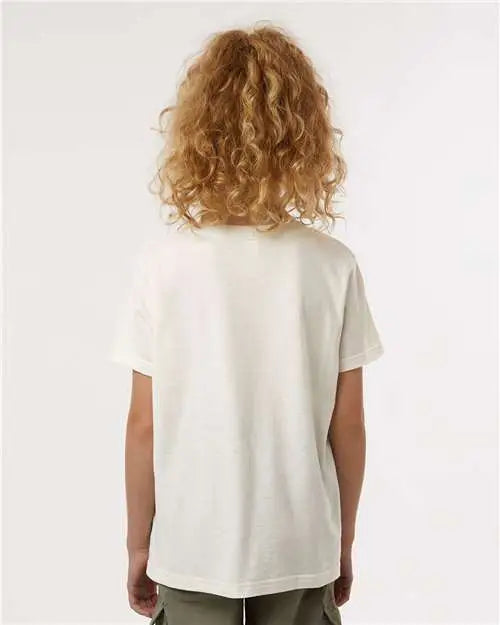 Tultex 235 Youth Fine Jersey T-shirt - Vintage White