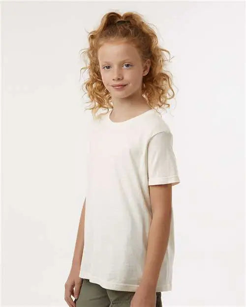 Tultex 235 Youth Fine Jersey T-shirt - Vintage White