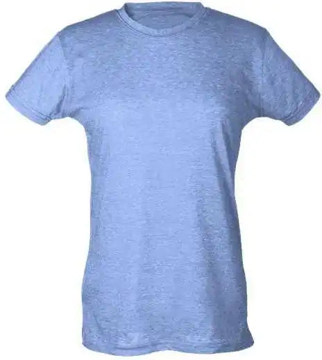 Tultex 240 Women’s Poly-rich Slim Fit T-shirt - Heather Athletic Blue