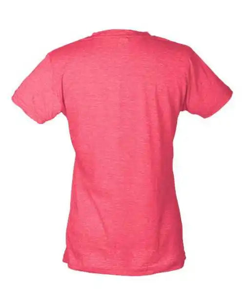 Tultex 240 Women’s Poly-rich Slim Fit T-shirt - Heather Fuchsia