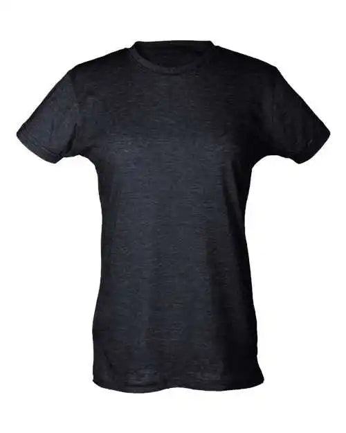 Tultex 240 Women’s Poly Rich Slim Fit t Shirt Heather Graphite