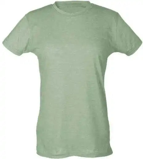 Tultex 240 Women’s Poly-rich Slim Fit T-shirt - Heather Green