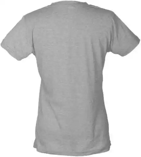 Tultex 240 Women’s Poly Rich Slim Fit t Shirt Heather Grey