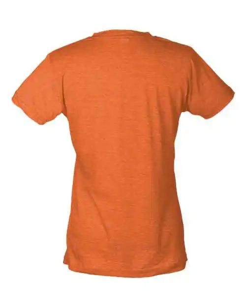 Tultex 240 Women’s Poly Rich Slim Fit t Shirt Heather Orange