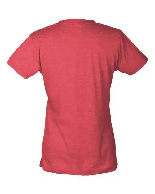 Tultex 240 Women’s Poly-rich Slim Fit T-shirt - Heather Red