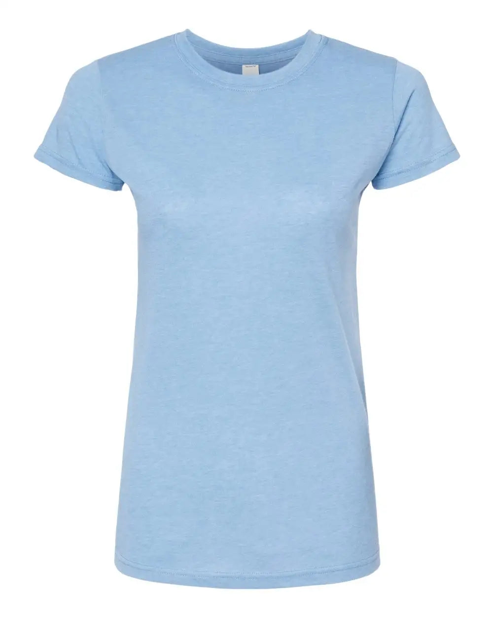 Tultex 240m Women’s Poly-rich T-shirt - 240 - Heather Athletic Blue - Ladies Xs