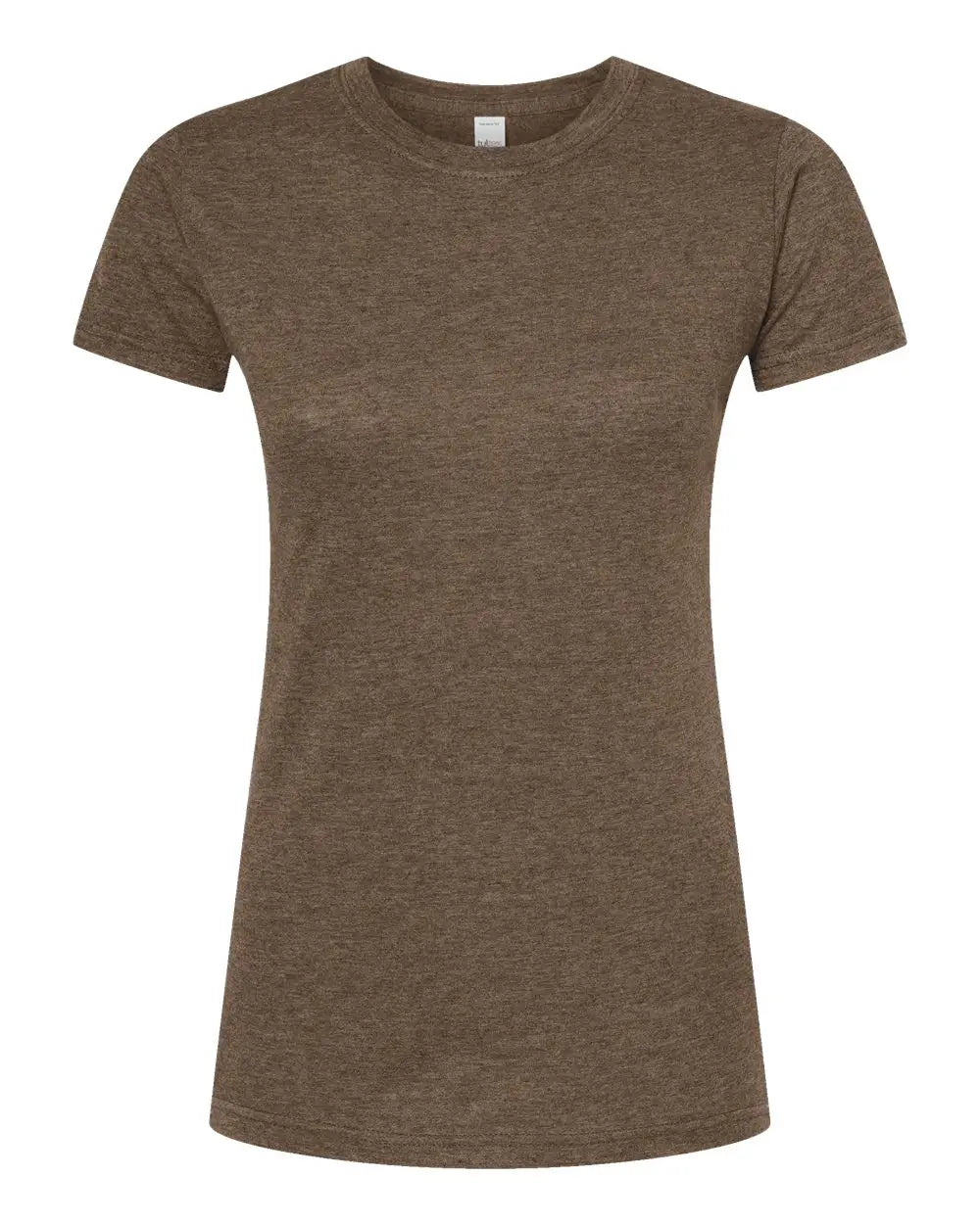 Tultex 240m Women’s Poly-rich T-shirt - 240 - Heather Brown - Ladies Xs