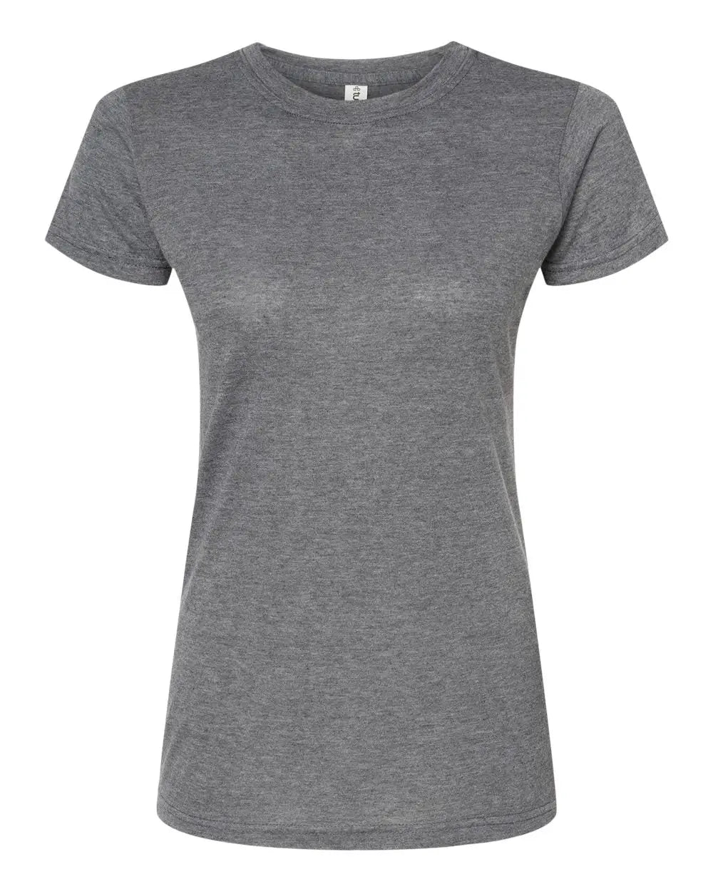 Tultex 240m Women’s Poly-rich T-shirt - 240 - Heather Charcoal - Ladies Xs