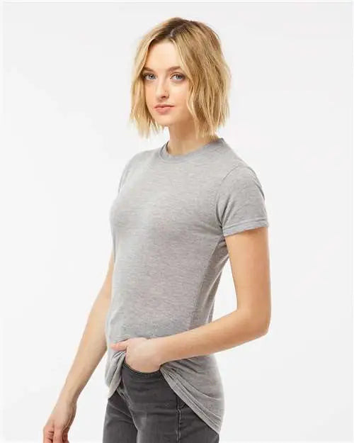 Tultex 240m Women’s Poly-rich T-shirt - 240 - Heather Gray