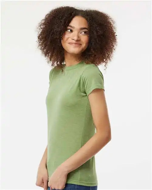 Tultex 240m Women’s Poly-rich T-shirt - 240 - Heather Green