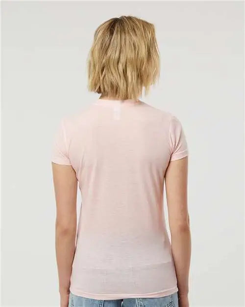 Tultex 240m Women’s Poly-rich T-shirt - 240 - Heather Pink