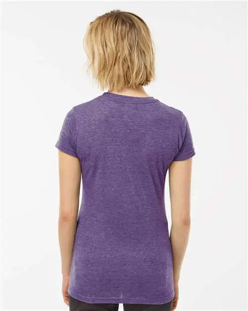Tultex 240m Women’s Poly-rich T-shirt - 240 - Heather Purple