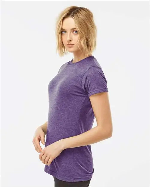 Tultex 240m Women’s Poly-rich T-shirt - 240 - Heather Purple