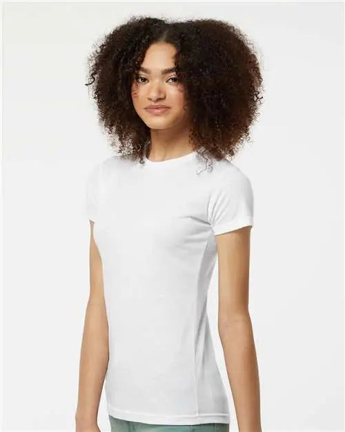 Tultex 240m Women’s Poly-rich T-shirt - 240 - White