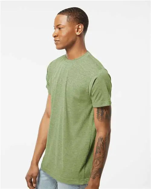 Tultex 241 Poly-rich T-shirt - Heather Green